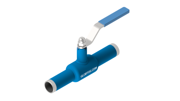 GLOBTOS welded ball valve DN25 PN40 with handle | In stock