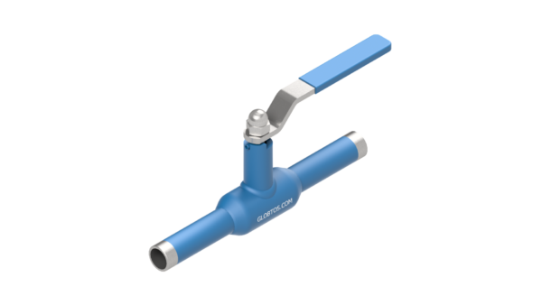 Zawór kulowy GLOBTOS spawany DN15 PN40 z rączką | W magazynie