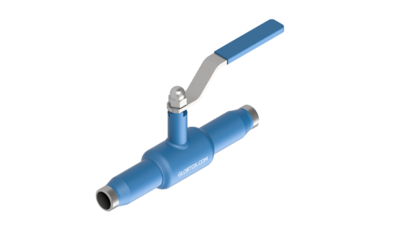 GLOBTOS welded ball valve DN20 PN40 with handle | In stock