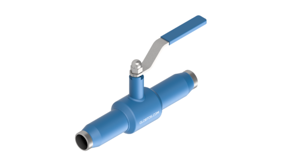 Zawór kulowy GLOBTOS spawany pełny przelot DN25 PN40 z rączką | W magazynie