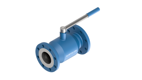 Zawór kulowy GLOBTOS kołnierzowy pełny przelot DN100 PN25 z rączką | W magazynie