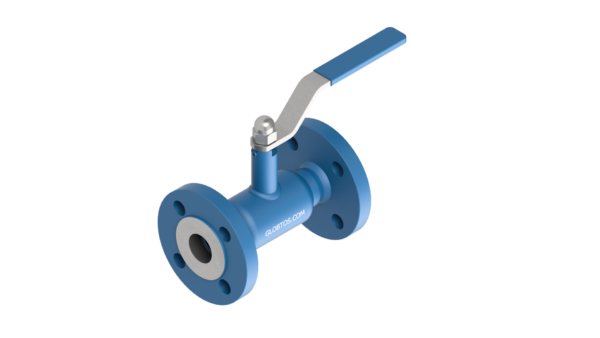 Zawór kulowy GLOBTOS kołnierzowy pełny przelot DN20 PN40 z rączką | W magazynie