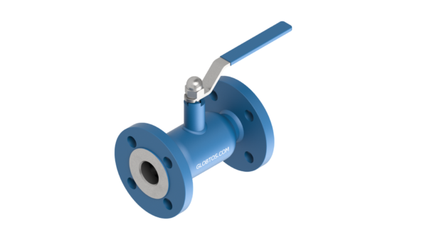 Zawór kulowy GLOBTOS kołnierzowy pełny przelot DN32 PN40 z rączką | W magazynie