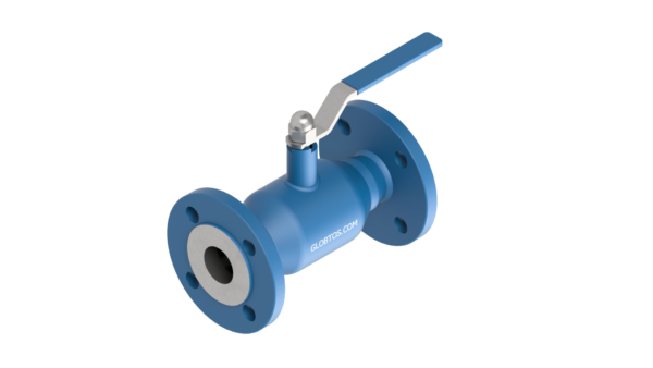 Zawór kulowy GLOBTOS kołnierzowy pełny przelot DN40 PN40 z rączką | W magazynie
