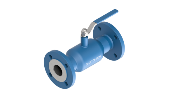 Zawór kulowy GLOBTOS kołnierzowy pełny przelot DN50 PN40 z rączką | W magazynie