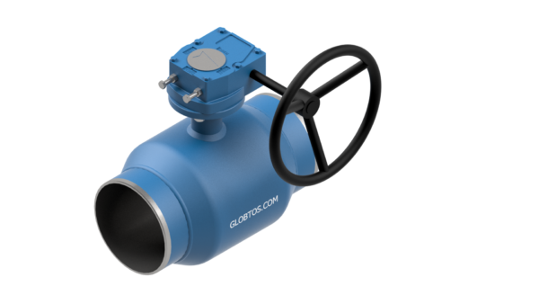 GLOBTOS welded ball valve DN100 PN25 with gear | In stock (Kopia) (Kopia)