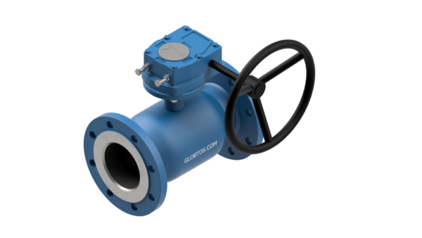 GLOBTOS flanged ball valve DN100 PN16 with gearbox | In stock