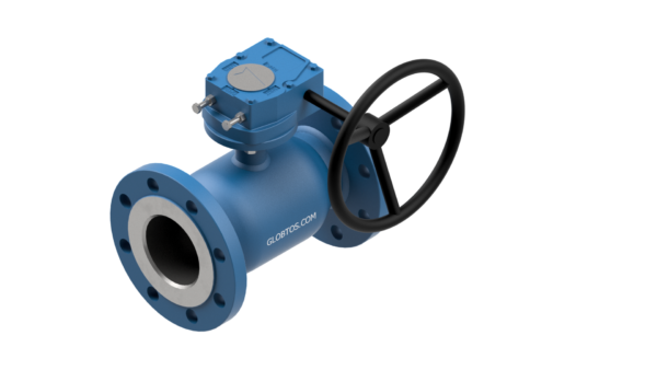 GLOBTOS flanged ball valve DN100 PN25 with gearbox | In stock